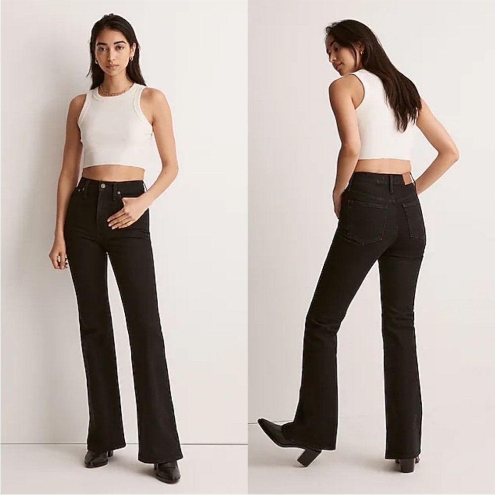 Madewell The Perfect Vintage Black Flare Jean